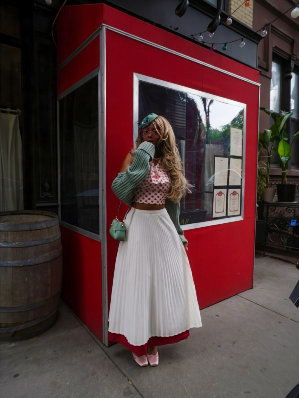 Miss Circle Ursel Gathered A-Line Midi Skirt